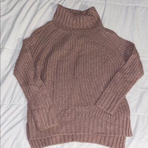 Charlotte Russe Cowl Neck Knitted Sweater